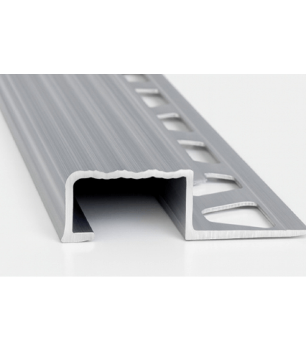 Perfil Decorativo de Aluminio Protector Escalón (10,5x20mm x 2,5m) - NE10M